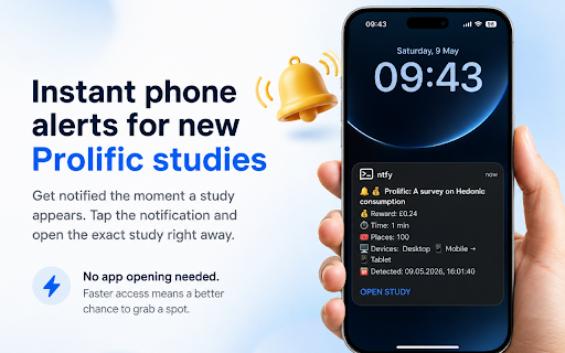 Prolific Live Notifier screenshot 2