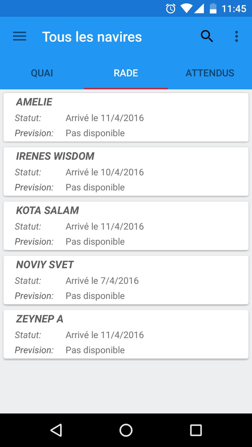 Vessel Tracking Screen 3