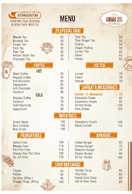Chai 25 Cafe menu 3
