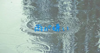 雨が嫌い