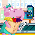 Icon Hippo: Supermarket cashier