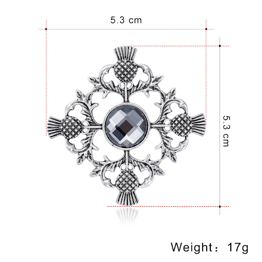 Title 5, Retro Personality Alloy Geometric Diamond Corsa...