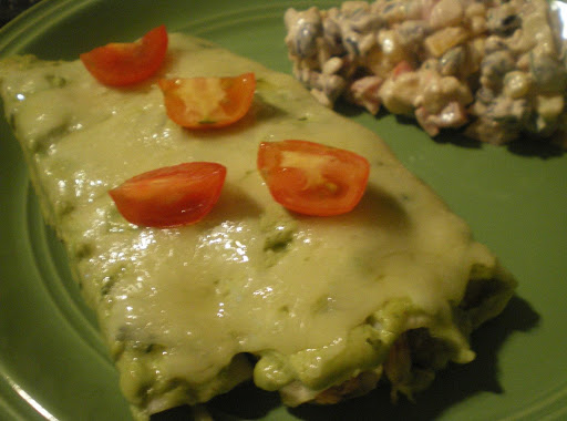 Smoked Chicken Enchiladas With That Green Sauce