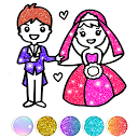 应用程序下载 Glitter Wedding Coloring Book - Drawing P 安装 最新 APK 下载程序