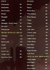 TJC's Dream Cafe menu 1
