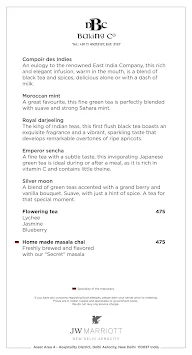 Delhi Baking Company - JW Marriott menu 2