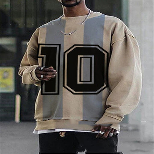 Title 7, Mens Landscape Print Casual Sports Sweatshirt ...
