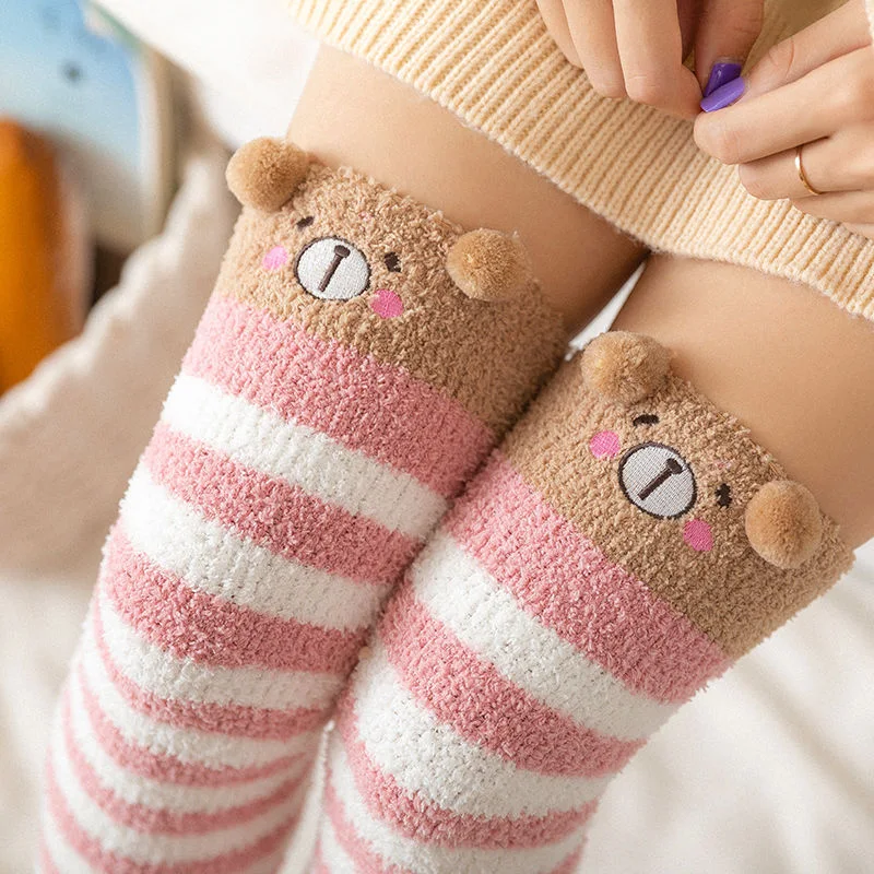 Warme Füße Schlafsocken Korallen-Socken Samt-Socken Winter Frühling Herbst Mond November Socken Wochenbett Schlaf.