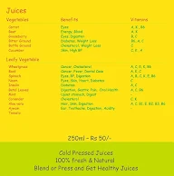 OV Juicery And Food menu 1