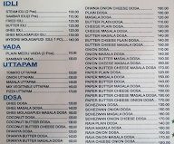 Cafe Darshani menu 1
