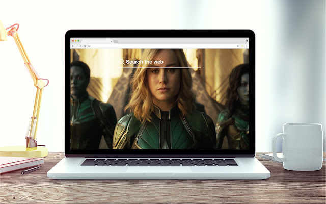 Captain Marvel HD Wallpapers Tab Theme