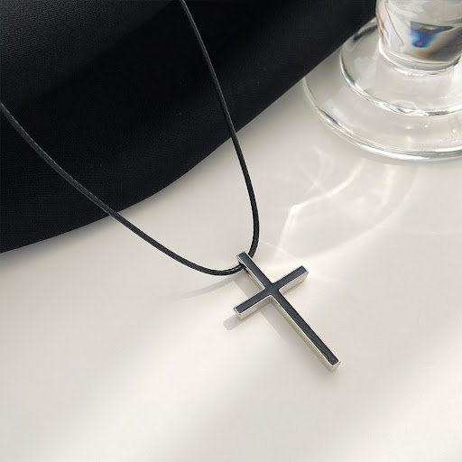 Title 2, Womens Cross Neutral Vintage Necklace, a timel...