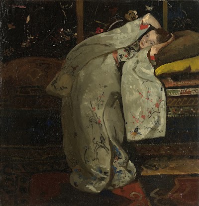 Bekking & Blitz Brillenetui mit Putztuch Frau haori mit roten und weißen  Kranichen Slg. Rijksmuseum Amsterdam GB200 -  Österreich