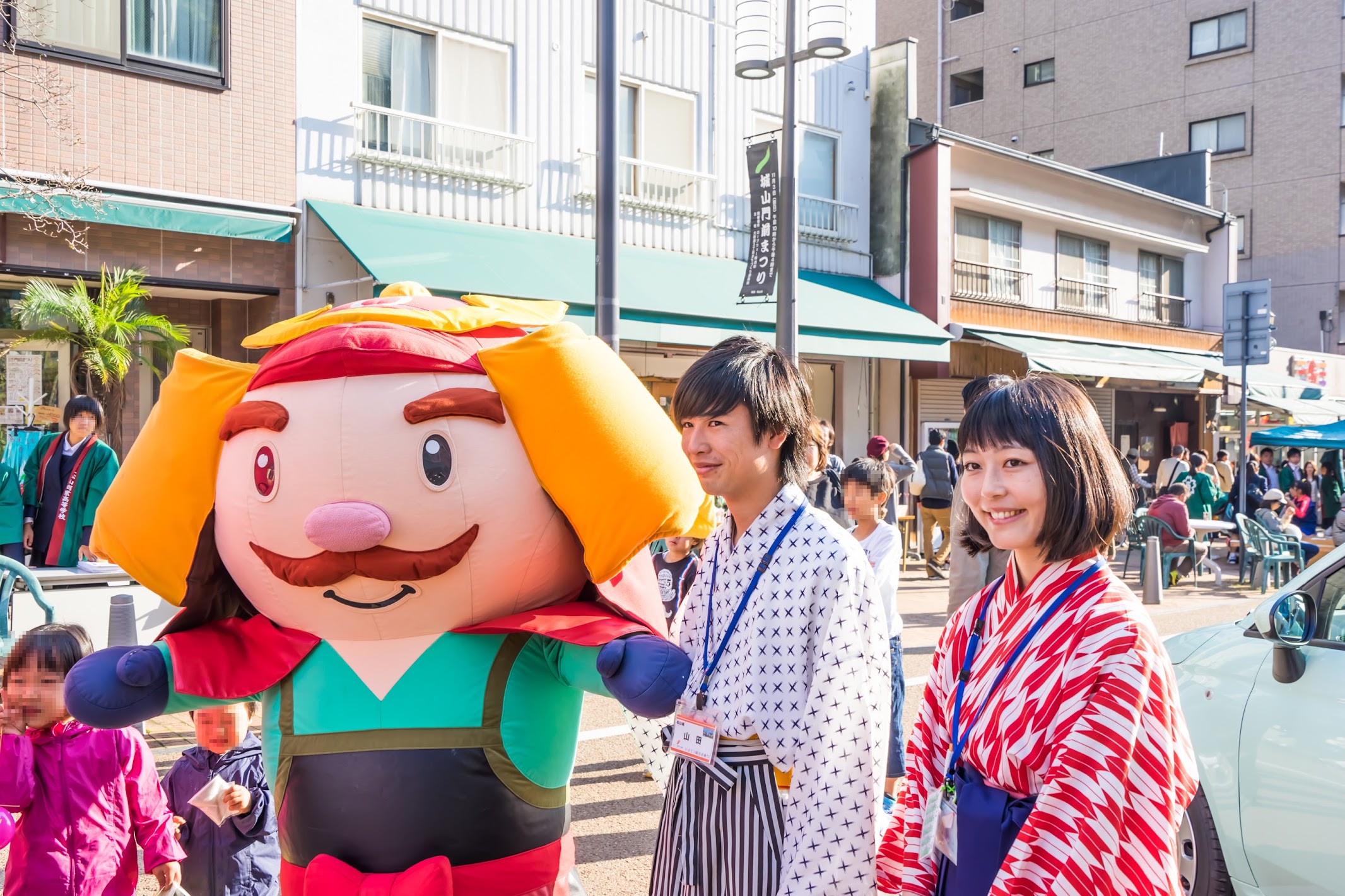 ロープウェイ街 松山城 よしあきくん