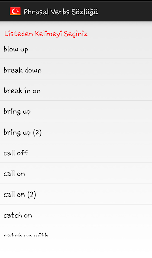 Phrasal Verbs Sözlüğü