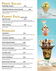 Feraro Ice Creams & Pastries menu 6