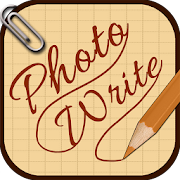 Write and draw on photos  Icon