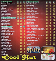 Kool Hut menu 1