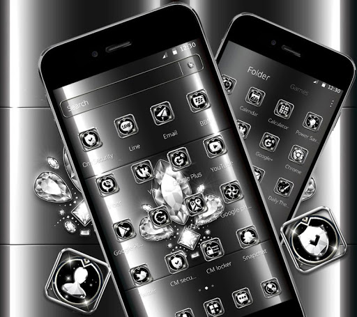 Metal Luxury Diamond Launcher Theme ??