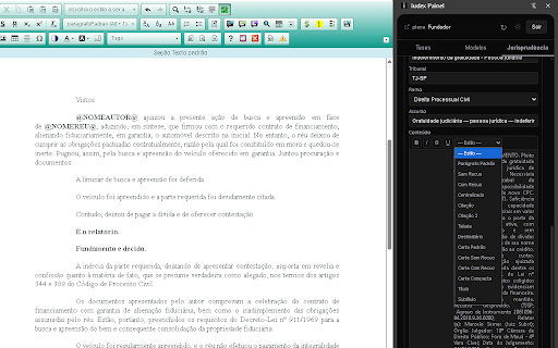 iudex Painel screenshot 3