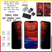 Kính Cường Lực Chống Nhìn Trộm Iphone Kingkong Full Màn Hình, Kính Siêu Mượt Lướt Mềm Mại, Nghiêng Nhẹ Sẽ Không Nhìn Thấy.