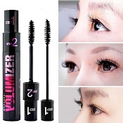 Mascara 1 + 2 Với Hai Hiệu Ứng Điều Chỉnh Làm Dày Và Uốn Cong Lông Mi Giúp Mắt To