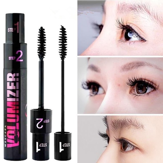 Mascara 1 + 2 Với Hai Hiệu Ứng Điều Chỉnh Làm Dày Và Uốn Cong Lông Mi Giúp Mắt To