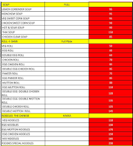 Madams Kitchen menu 2