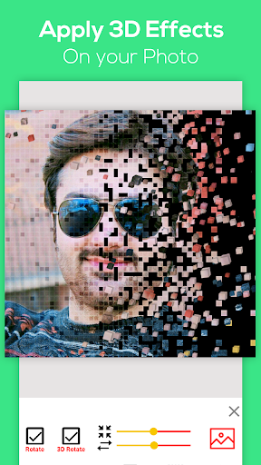 Photo editor pixel effect  dispersion  effect