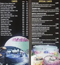 Singh's Cake menu 1