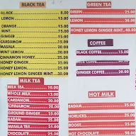 Tea Break menu 1