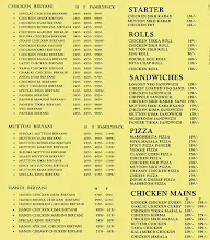 Delhi Biryani king menu 1