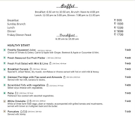 Cafe B-You - Hotel Radisson Blu menu 1