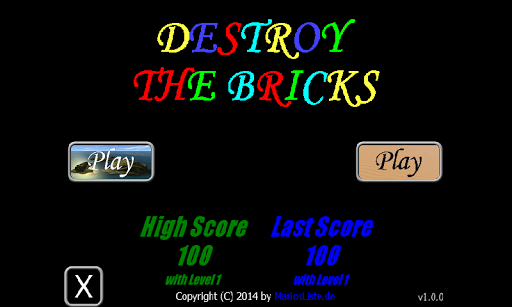 Destroy the Bricks ML v1