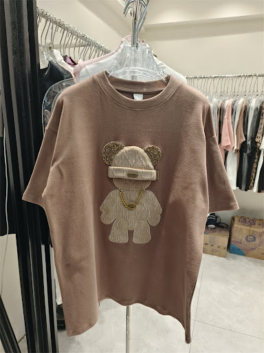 Title 4, Cartoon Peplum Womens Printed Half Sleeve T-Shirt