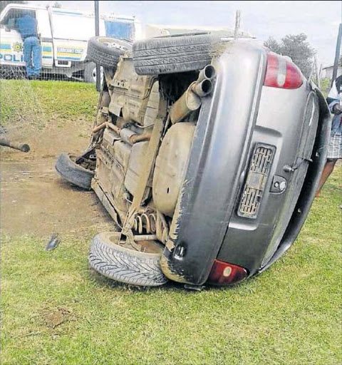 ABANDONED: The car belonging to a Lusikisiki teacher who was killed last week