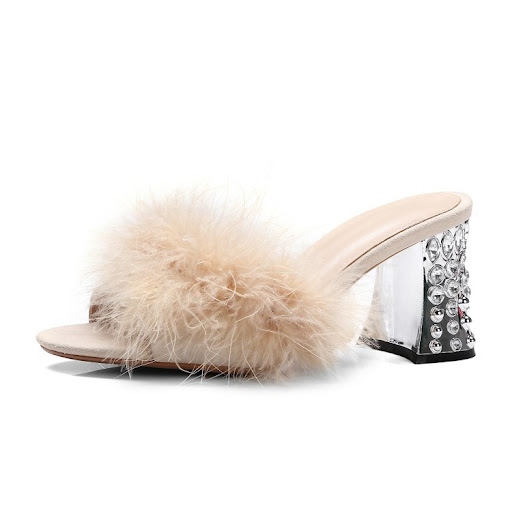 Title 11, Womens High Heel Sandals and Slippers, Hand St...
