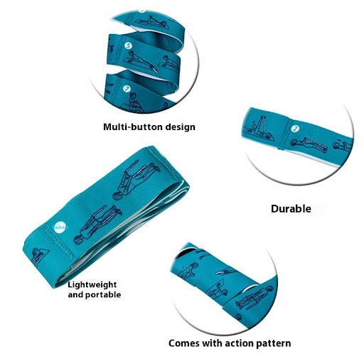 Title 13, Yoga Stretch Dance Ribbon Training Belt. Tensio...