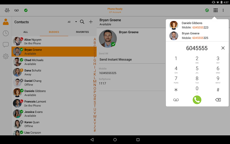 Скриншот Bria Mobile: VoIP Business Communication Softphone