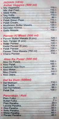 Aahar menu 2