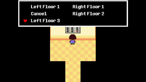 Go to LEFT 3F using the elevator