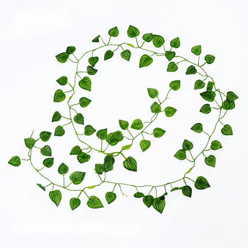 1Pcs/220cm Reptile Vine Leaves Reptiles Terrarium Decor Lizard Chameleons Habitat Climbing Rest Artificial Plants Vine L