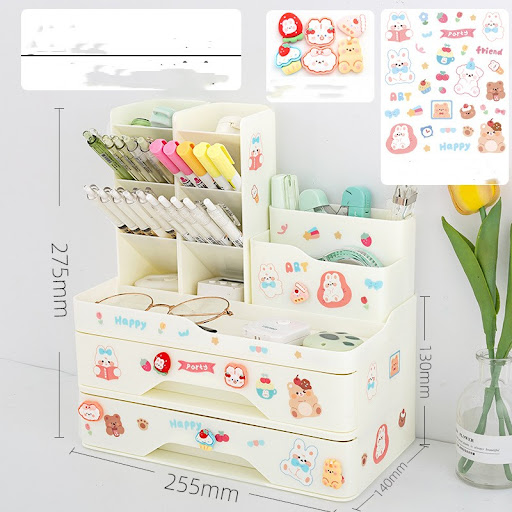 Title 4, Inclined Insert Combination Pen Holder Multifun...