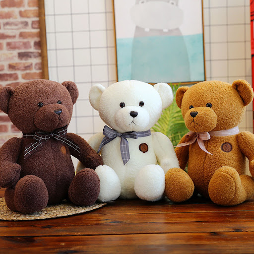 Title 4, New Sitting Bow Tie Teddy Bear Plush Toy Bear D...