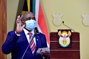 Dr Joe Phaahla is sworn in as the minister of health on August 6 2021.
