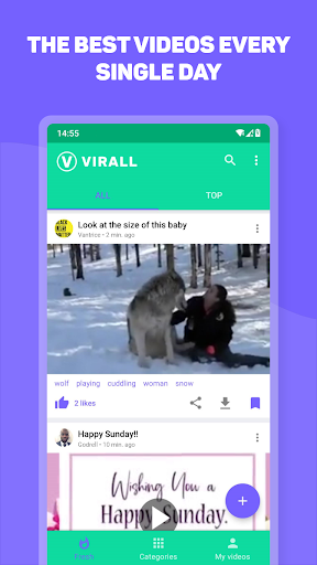 Screenshot Virall: Watch and share videos