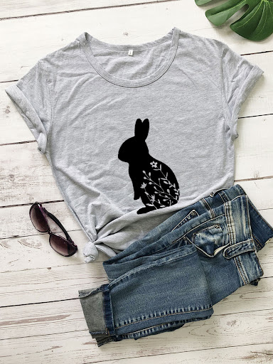 Title 6, Rabbit Short Sleeve Casual For Men And Women