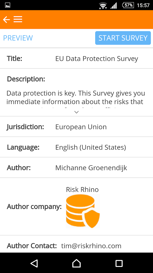 risk survey app