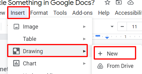 how to draw on google docs
