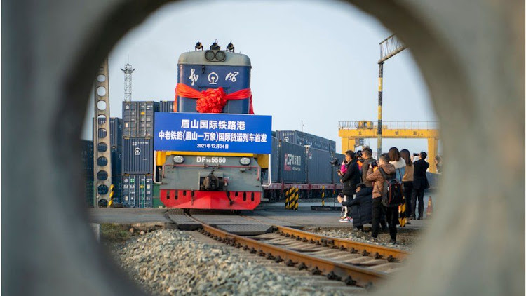 A Chinese funded railway in Laos.